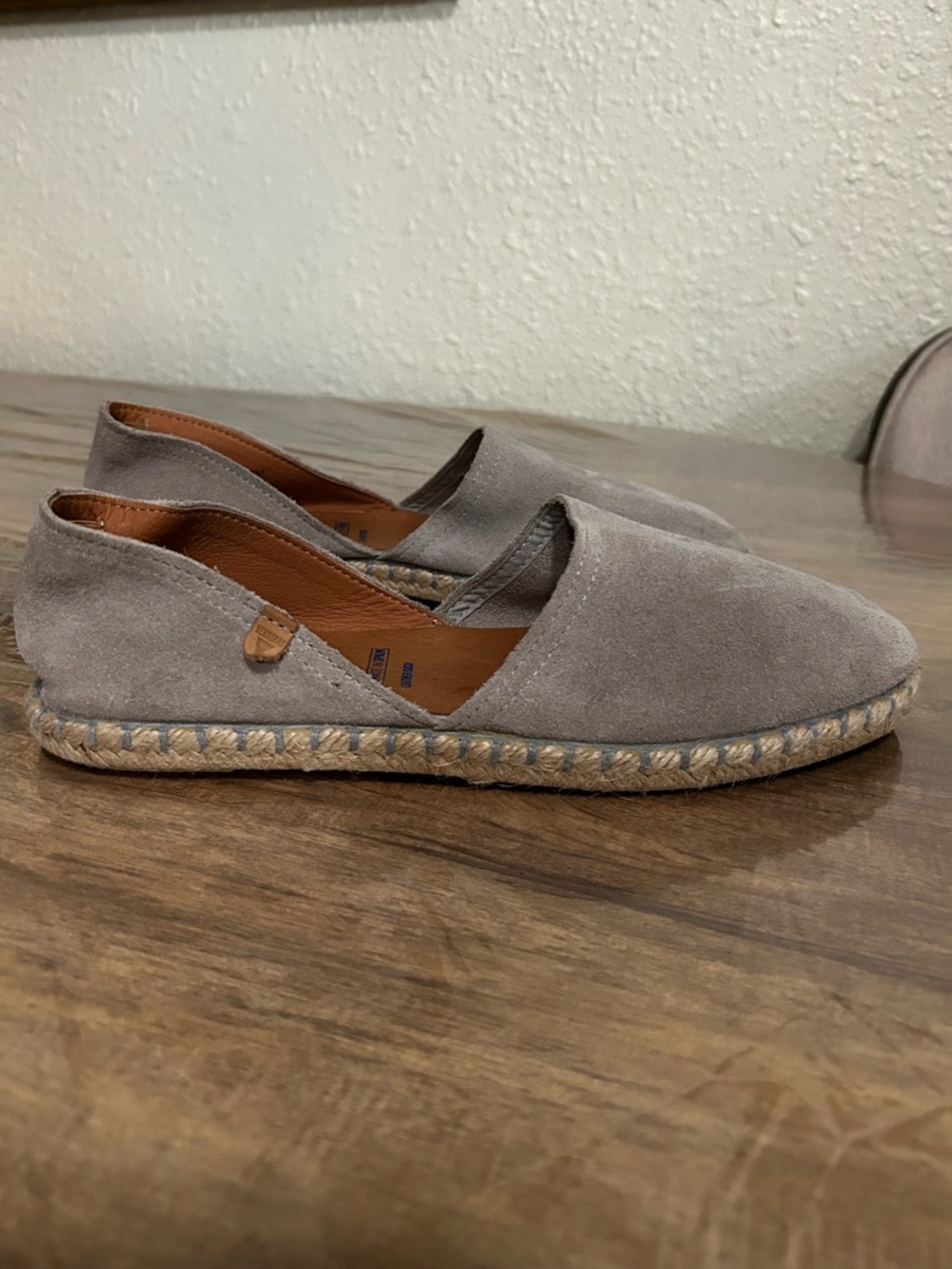Women’s Verbenas Grey Suede Espadrille Slip-On Shoes sz. 40 / us 9 - Picture 3 of 4